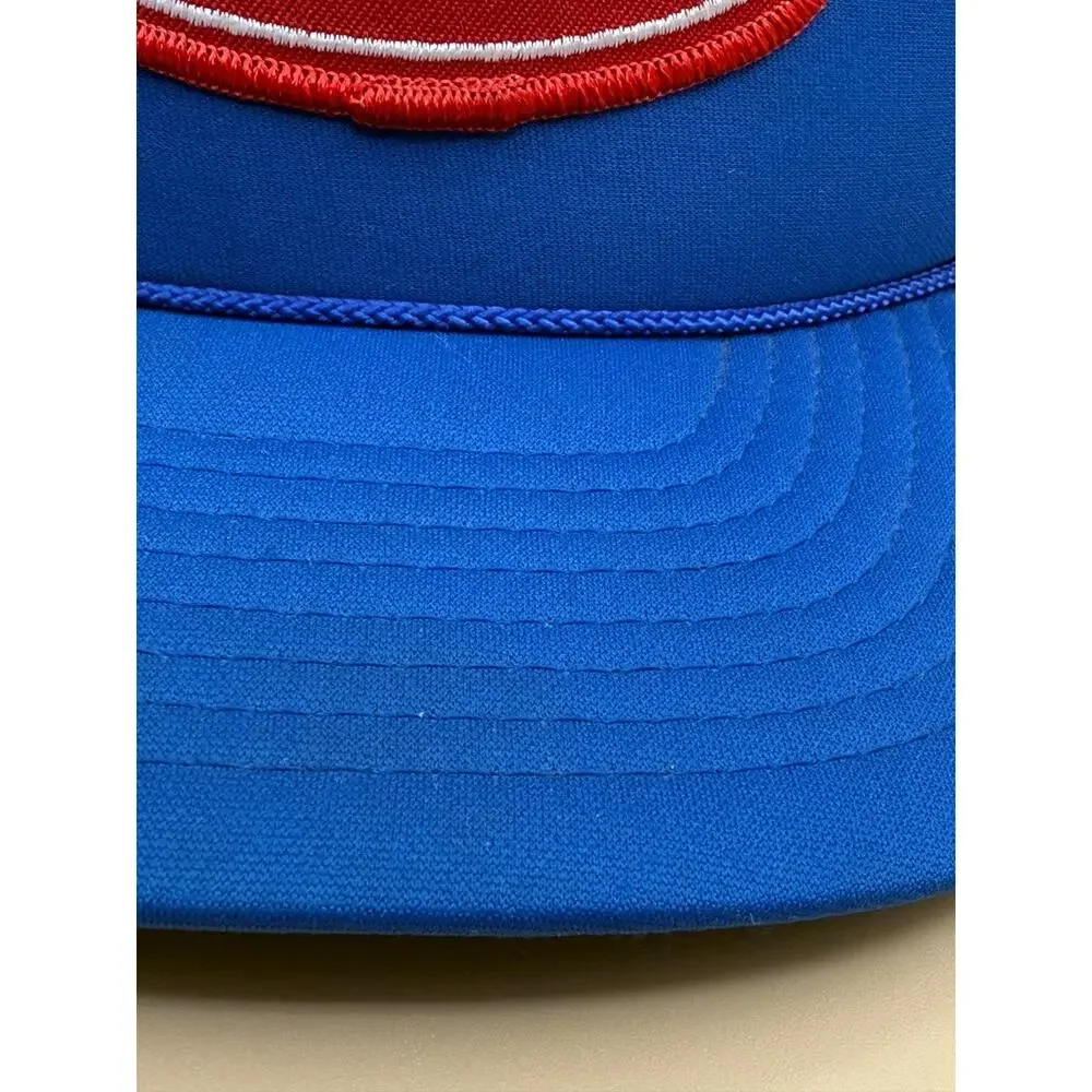 Vintage Peterbilt OTTO Blue Mesh Trucker Snapback Hat Patch Made Thailand